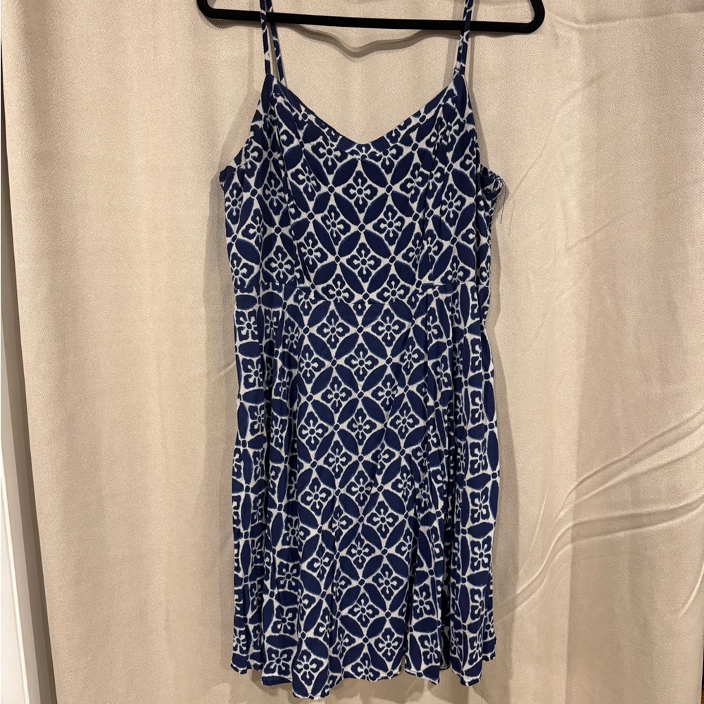 Old Navy Navy&White Patterned Dress XL